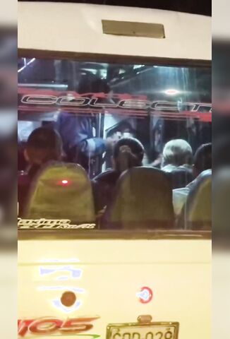 Delinquent Stabs And Robs Passengers On A Bus In Colombia