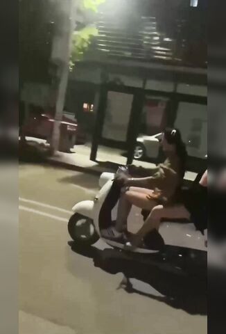 Girl Attempts A Wheelie With Her BFF