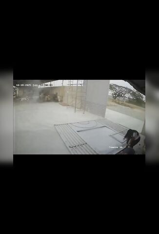 Heavy Industrial Door Falls Off Runners And Cruises A Co Worker