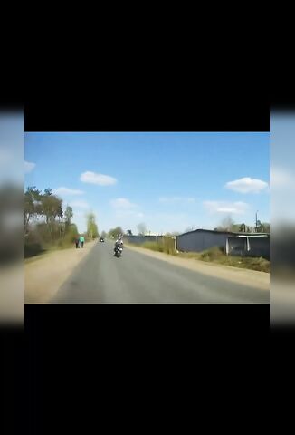 Drunk Driver Swerves Into Oncoming Biker