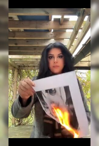 Cute Girl Just Signed Her Death Warrant Burning This When Some Muslims See It
