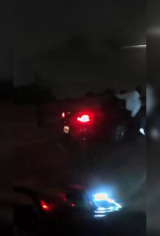 Bikers Tearing Up The Highway At Night Fuck Up