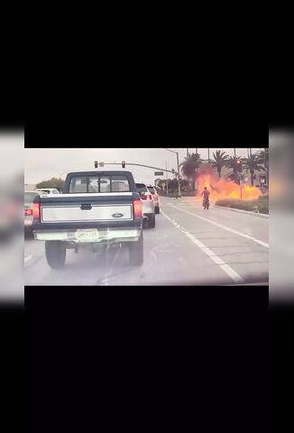 Damn What Was That Bike Carrying To Explode Like That - California