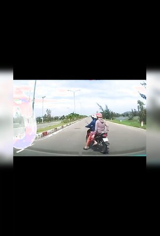 Turning Scooter Riders Rear Ended By Driver