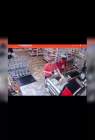 Annoying Customer Gets Knocked Out By Another At The Checkout