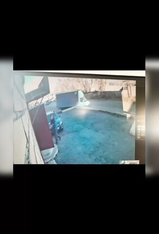 Truck Catches Kerb And Explodes