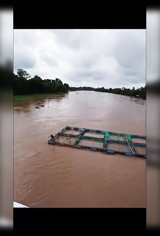 Man Attempts To Rescue A Runaway Raft but Gets Electrocuted For His Trouble