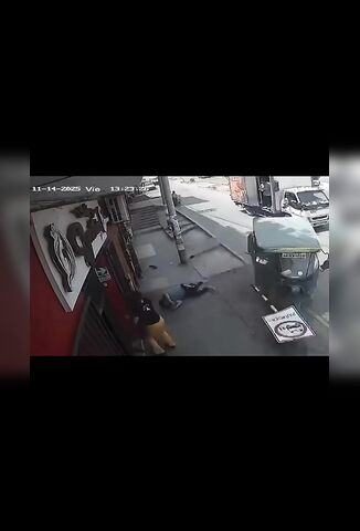 Pedestrian Walking In The Road Gets Put Back On The Sidewalk