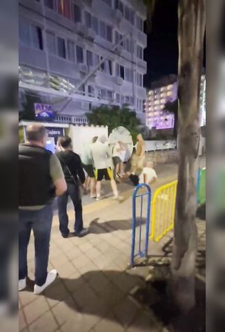 Meanwhile In Benidorm The Brits Are On Holiday