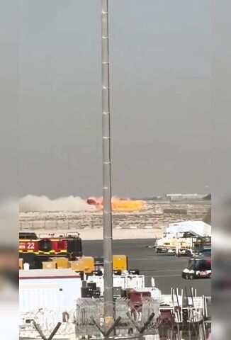 BREAKING NOW - Indian Fighter Jet Crashes At The Dubai Air show
