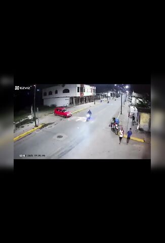 Biker Turns Into The Path Of Another