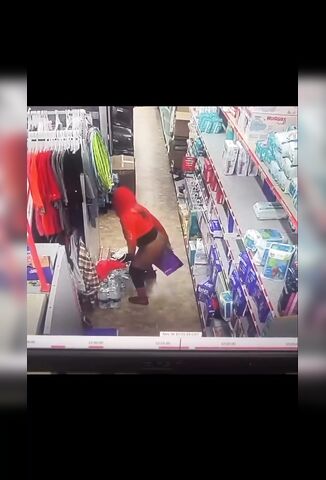 Woman Takes A Shit In A Bag At The Target Store