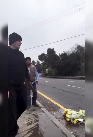Asshole Begging For Money Trashes An Immigrants Flower Selling Bucket