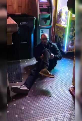 Mans Leg Snapped Trying To Fight A Bouncer No Shits Were Given It Seems