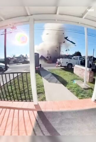 House Explodes Across The Street From unsuspecting Contractor