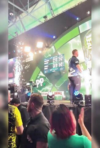 Sore Loser At The British Dart Championships