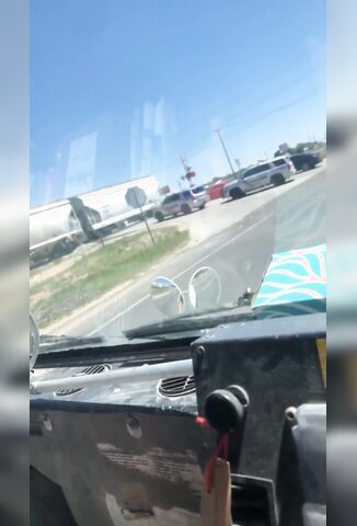 Police Cruiser On Callout Forgets To Look Both Ways At The Train Crossing