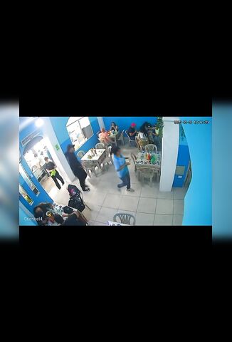 Innocent Bystander Having Breakfast Killed During Arranged Hit