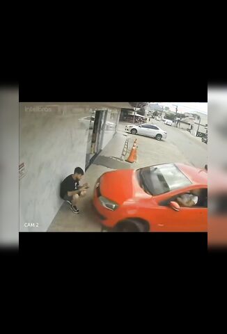 Bro Was Just Trying To Enjoy A Smoke