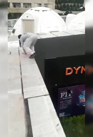 Man Attempting A Backflip Off A Building Snaps His Spine