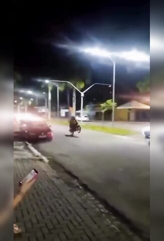 Front Wheel Falls Off Mid Wheelie In Flip Flop Land