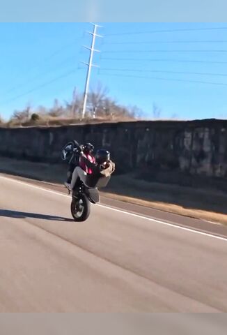 Never Land With Your Wheel Crooked During A Wheelie