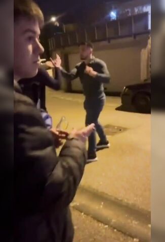 Sweet Left Hook Knockout On New Years Eve In The UK