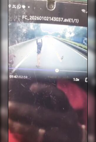 Biker Undertakes In The Breakdown Lane With Fatal Consequences