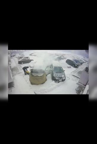 Car Heating Business In The Snow Warms Up Customers Car