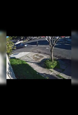 Driver Moves Pedestrian Out Of The Way And Drives Off