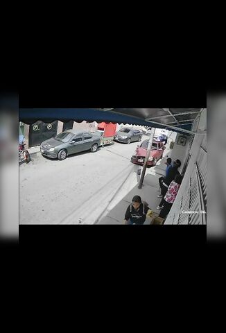 Man Crosses The Road At The Wrong Moment