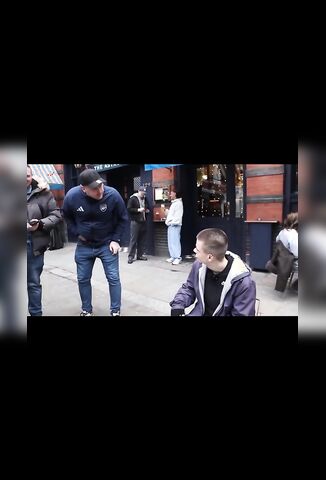 Annoying Kick Streamer Gets Slapped By British Arsenal Fan In Front Of His Girlfriend