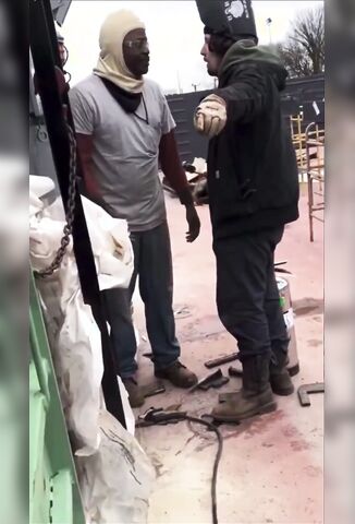 Construction Worker Had Enough Of Bully Boy