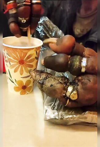 Homeless Man Loves HIs Bling