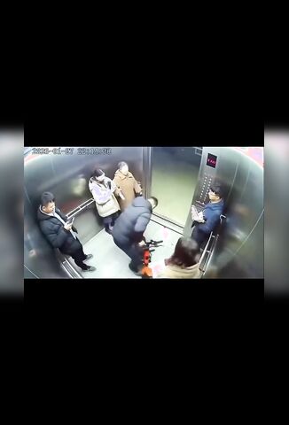 Electric Bike Explodes In The Elevator