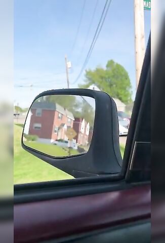 Road Raging Girl Takes A Shit On Ops Hood