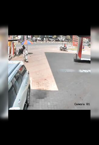 Biker Loses Control Slams Into Street Furniture And Dies