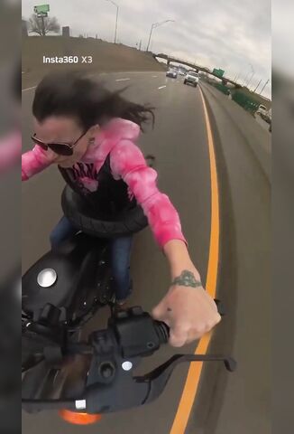 She Has Autism So Doesn't Wear A Helmet Just A Tyre