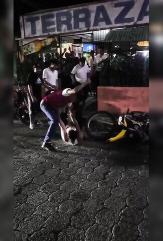 Mans Arm Snaps In Half Opp Keeps On Beating His Face