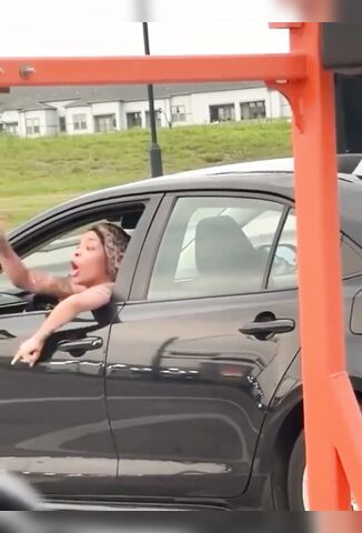 Deaf Woman Road Rages In Traffic