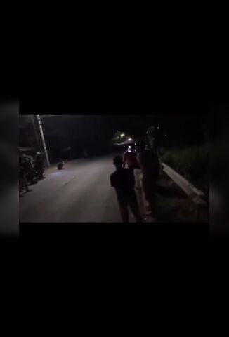 Idiot Steps Into The Road During Bike Race