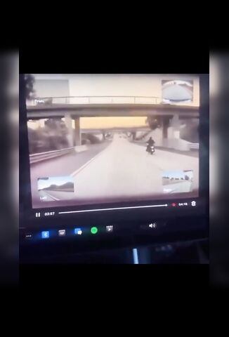 Speeding Bikers Turn Into Ghost Rider On Impact