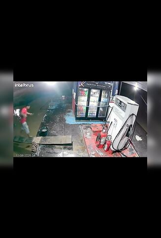 Man Hits His Head Slipping On Walkway Disappears Into Dirty Water