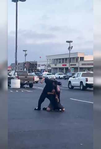 Picked On The Wrong Two Dudes In The Parking Lot