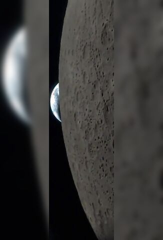 Astronauts iPhone Video From The Moons Orbit