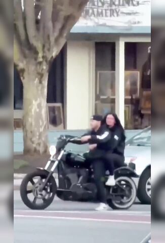 Wheelie King Takes His Girl For A Ride