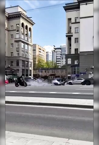 Clearer View Of Yesterdays Russian Influencer Accident