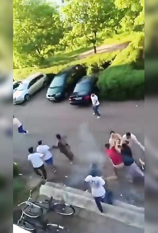 Gipsy Clans Fight In Mockrehna Sanxony Germany