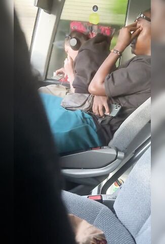 Casually Doing Lines On The Bus
