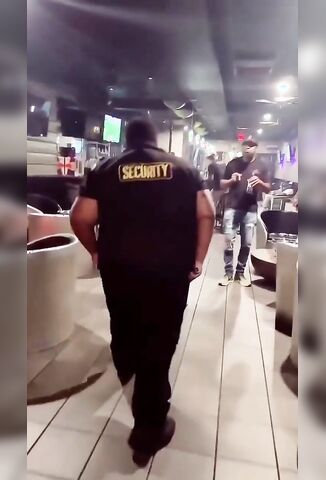 Big Ass Male Bouncer Doesn't Like Women